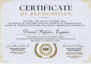 Certificate of Recognition