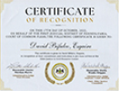 Certificate of Recognition